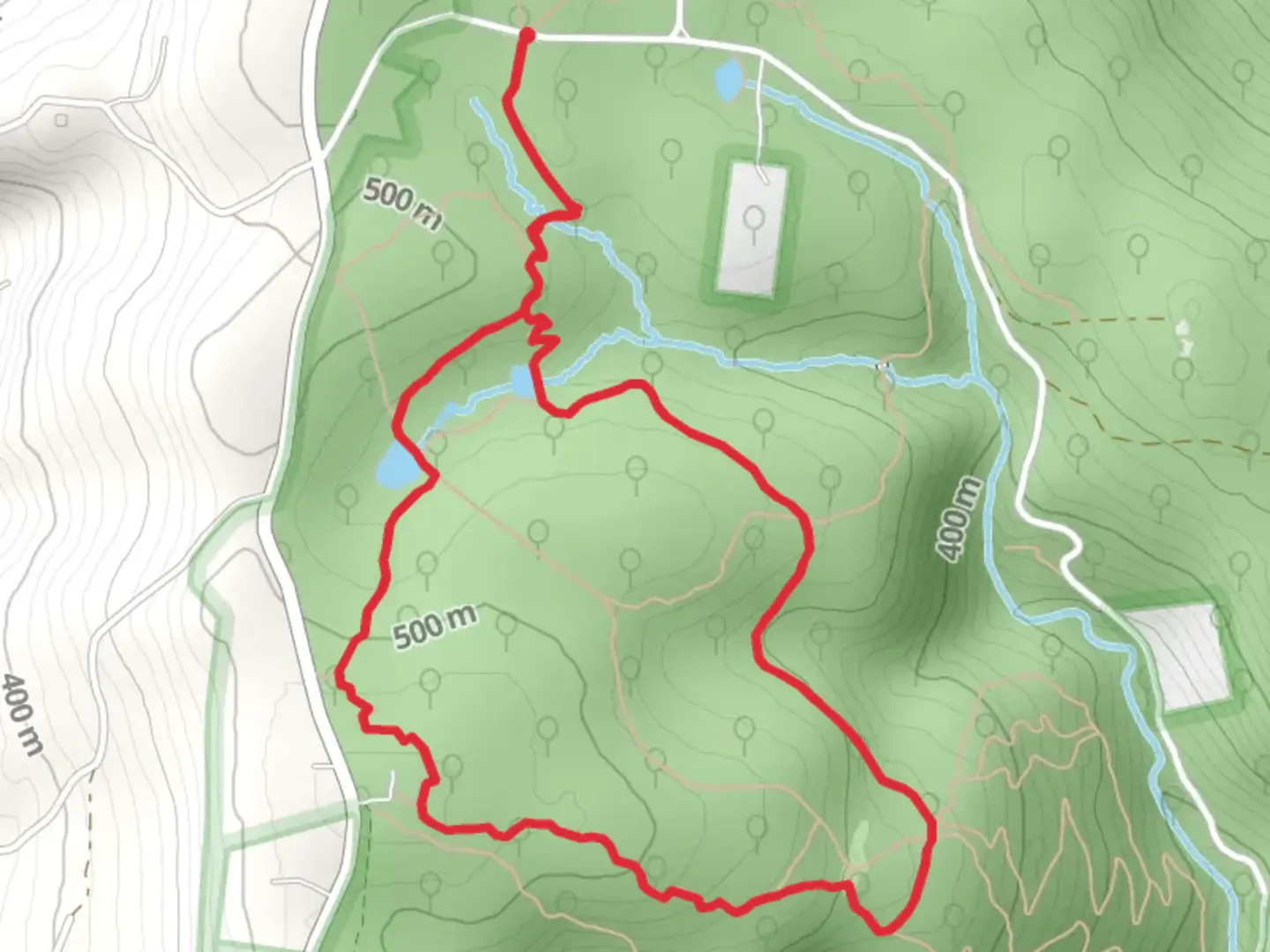 An image depicting the trail Lawn Mower and Catoctin National Recreation Loop Trail and its surrounding area.