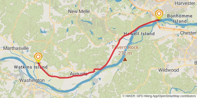 American Discovery Trail - South stage 32 Map