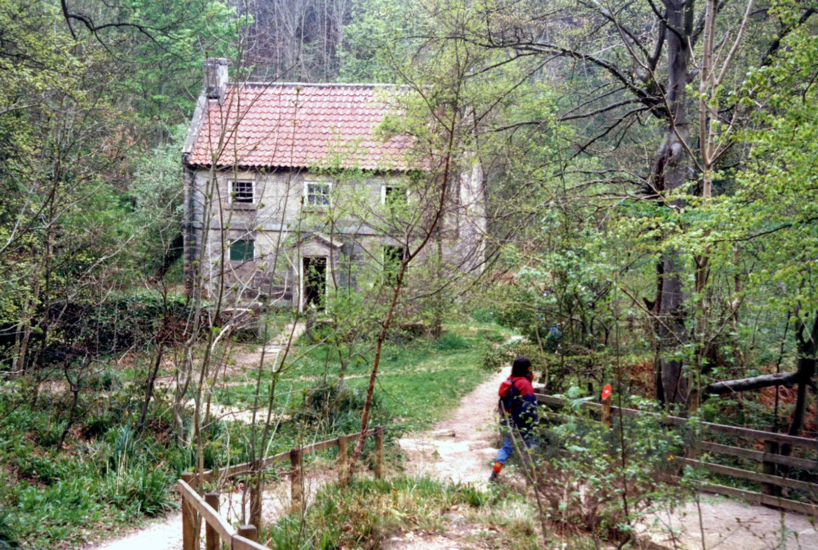 An image depicting the trail Falling Foss Waterfall, Little Beck Wood and Dean Hall Loop and its surrounding area.