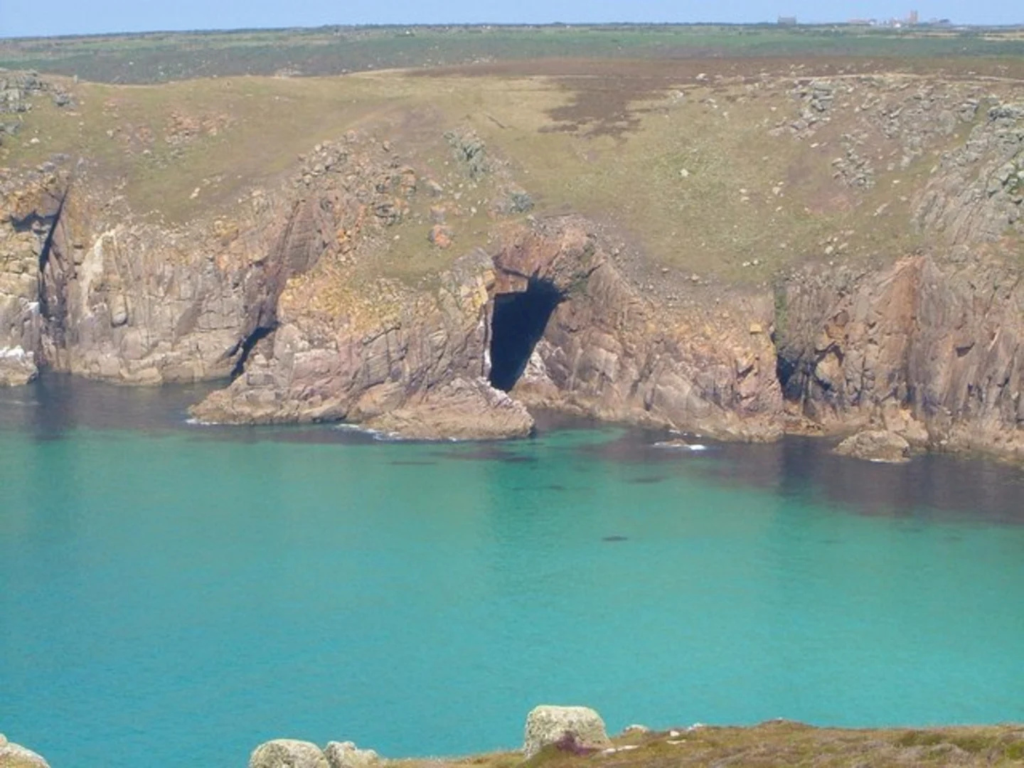 An image depicting the trail Porthcurno to Land's End Walk and its surrounding area.