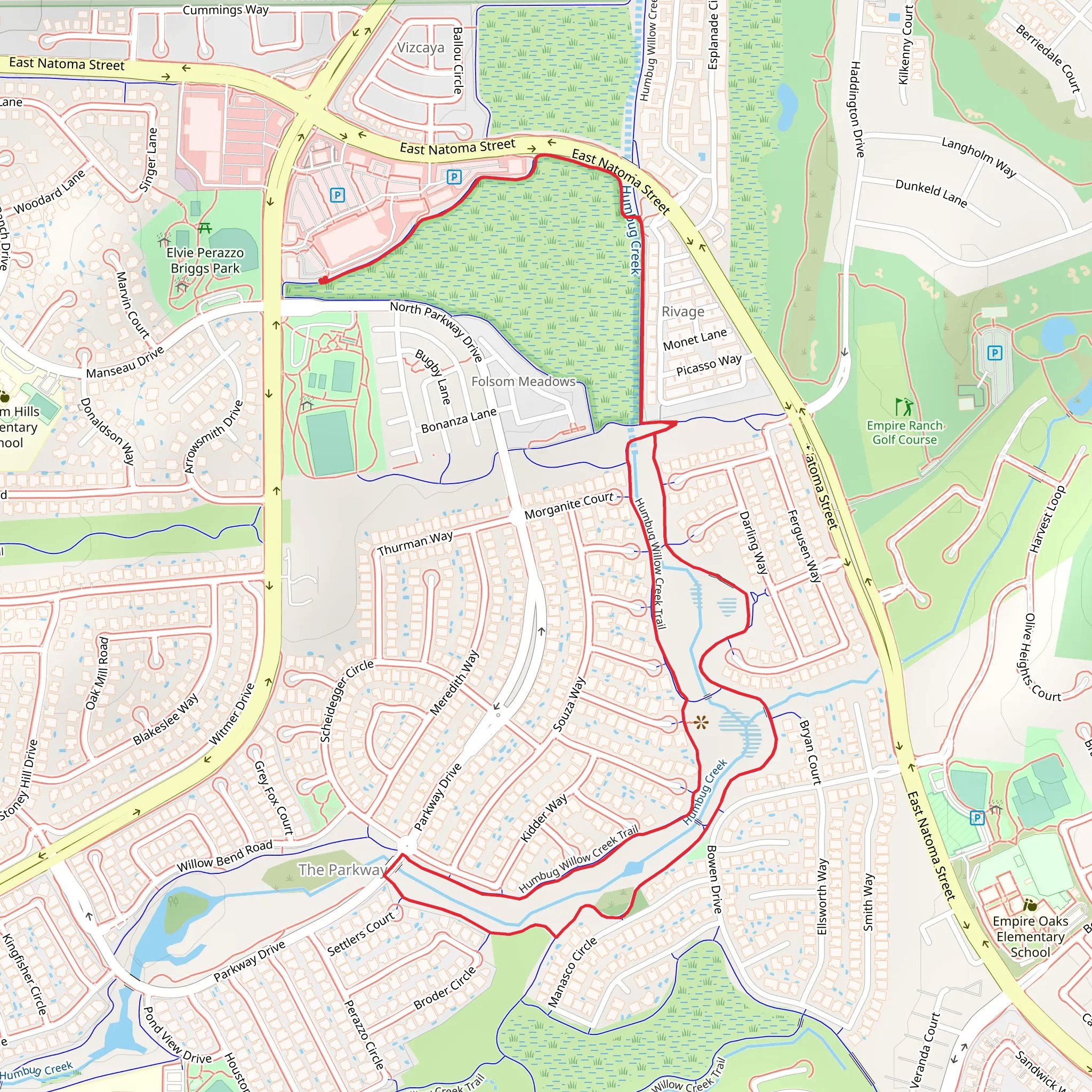 Humbug Willow Creek Loop Trail mobile static map