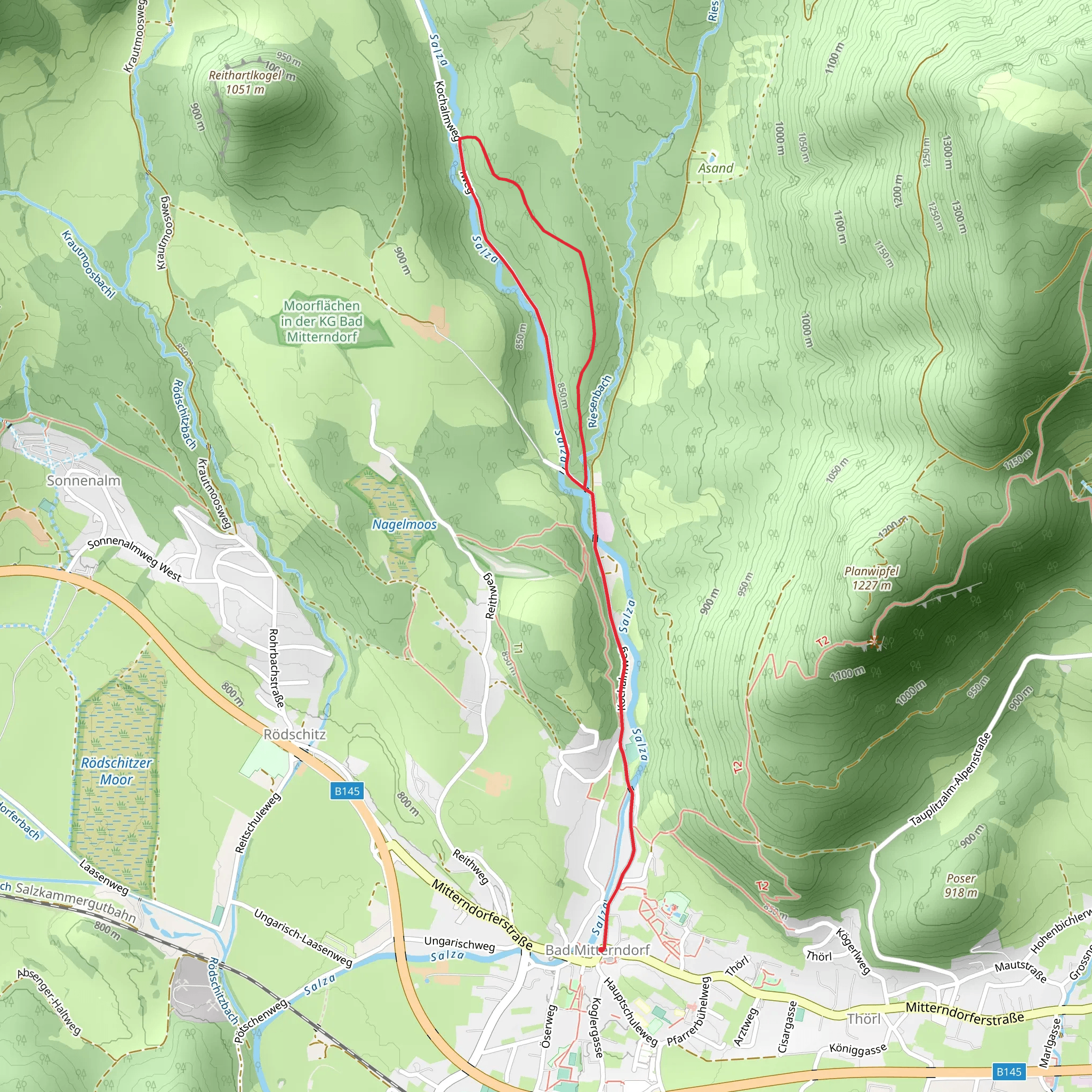 Fraungruberweg in Bad Mitterndorf mobile static map