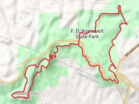 Dowdell Knob via Pine mountain Trail