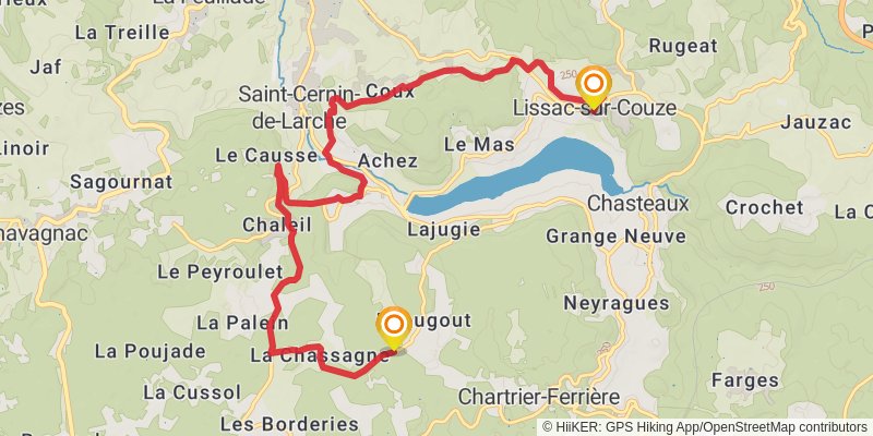 GR® de Pays - Causse Corrézien stage 2 Map