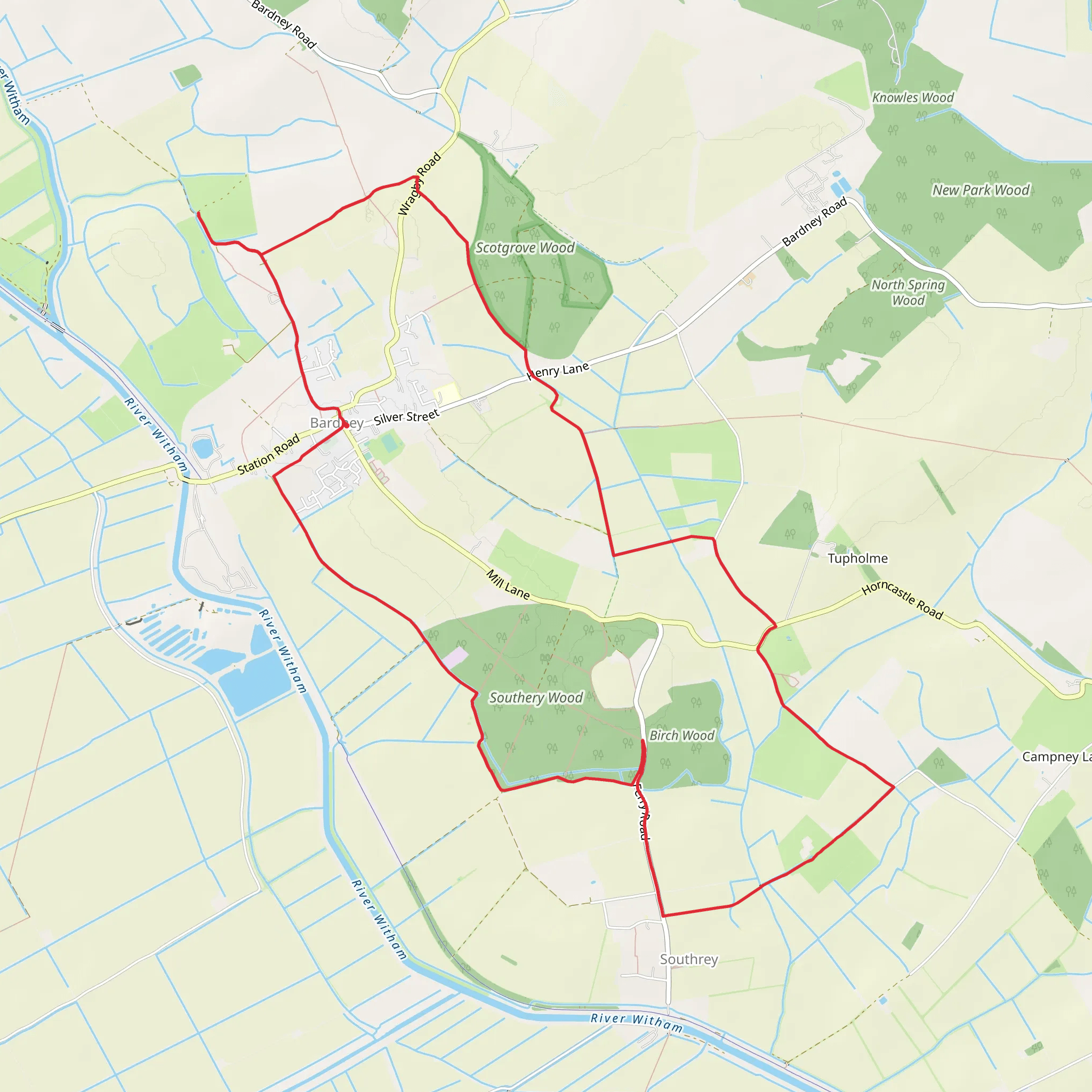 Bardney Loop mobile static map