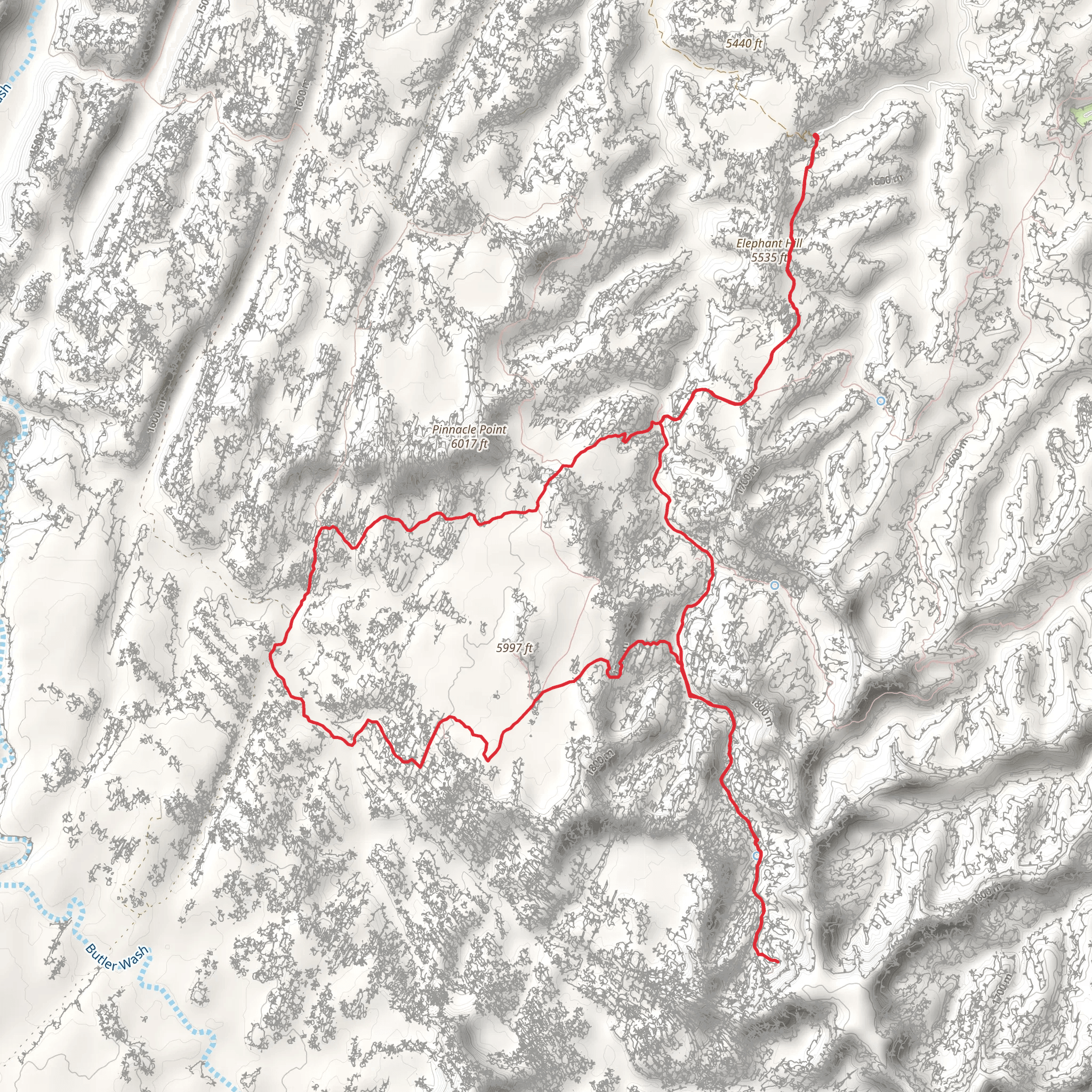 Chesler Park and Joint Trail mobile static map