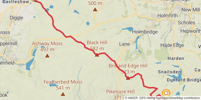 Wild Yorkshire Way stage 5 Map