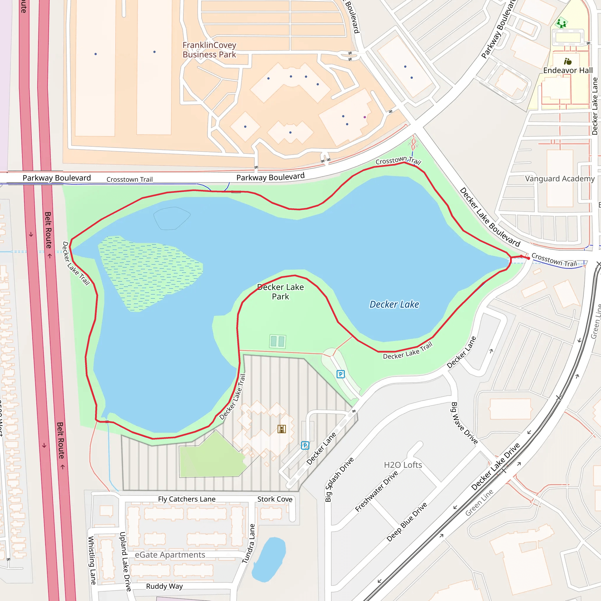 Decker Lake Loop mobile static map