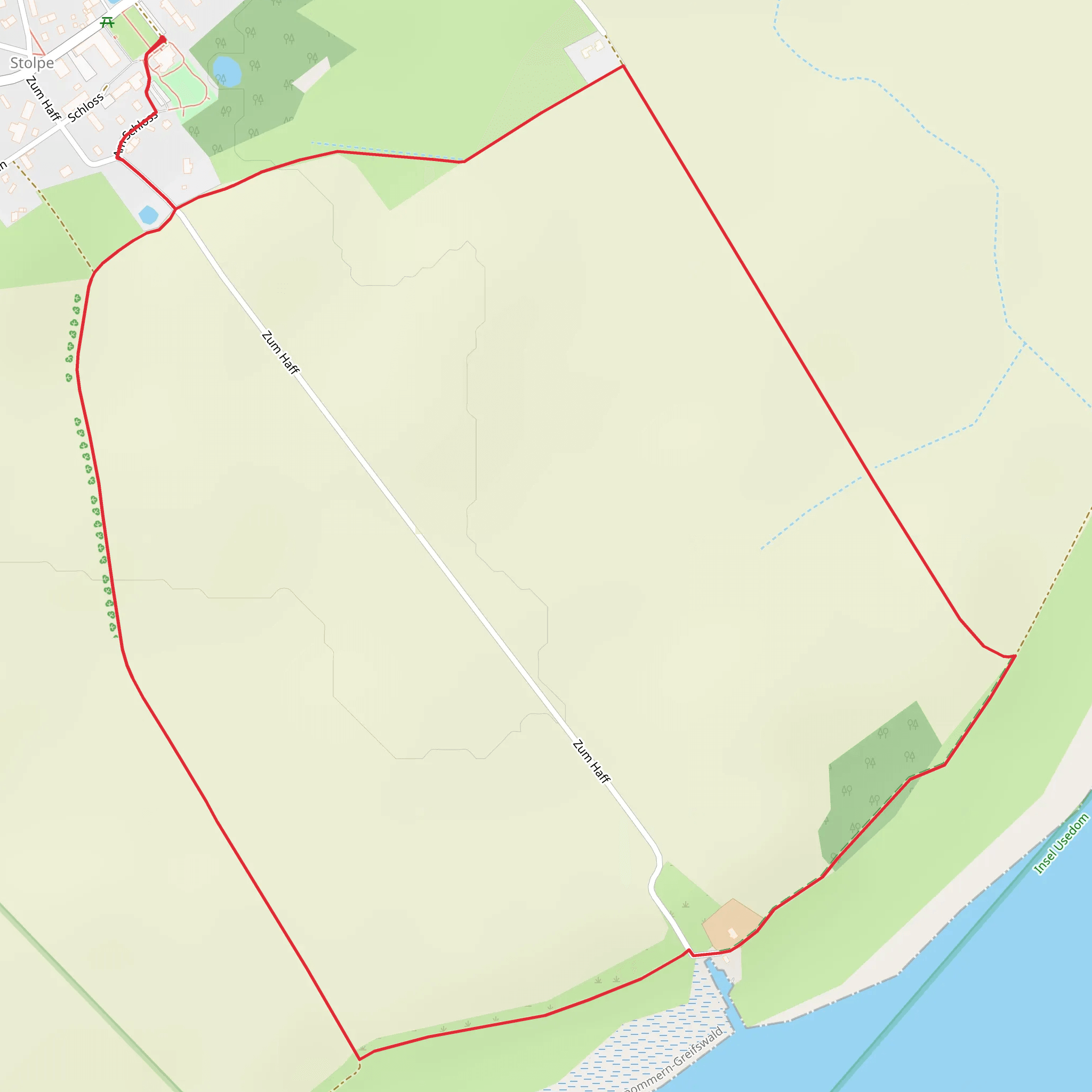 Stolpe auf Usedom Loop mobile static map