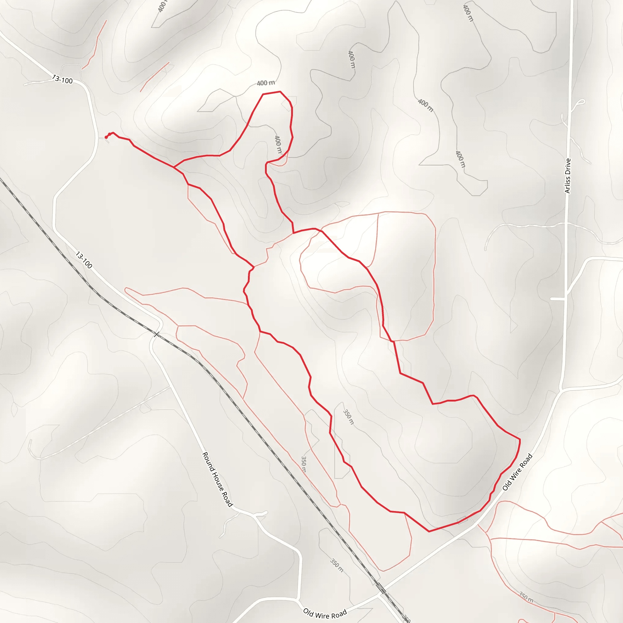 Crane Creek Loop mobile static map