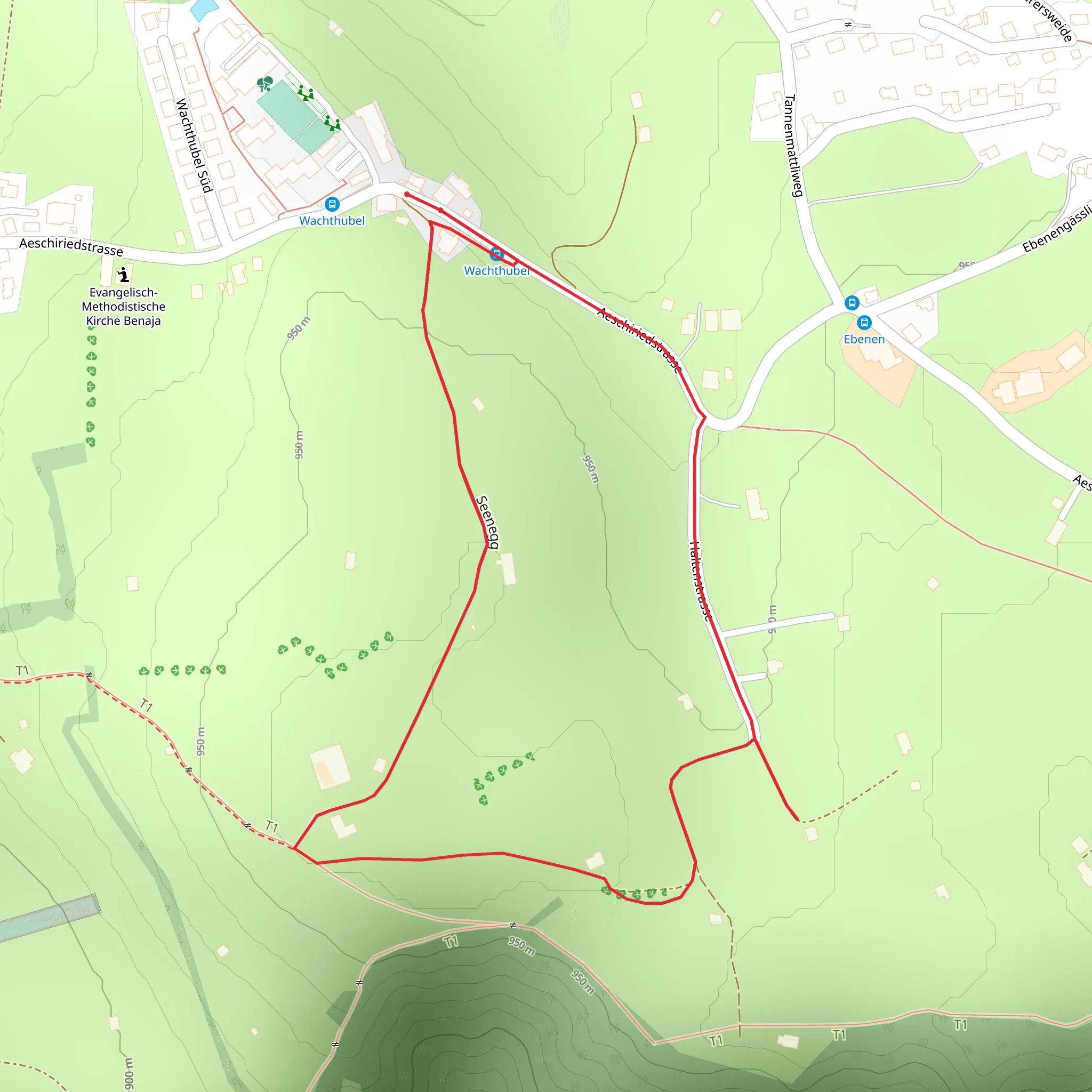 Durchs Jahr wandern - Wiehnachtswäg Aeschi mobile static map