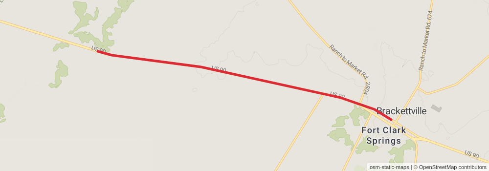 American Perimeter Trail - Texas Primary stage 51 Map