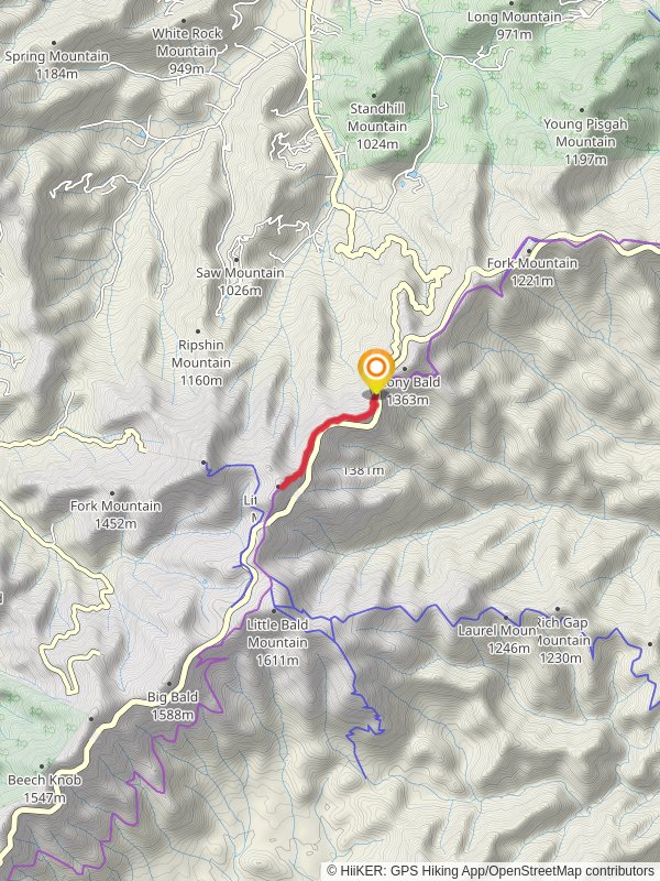 Little Pisgah Mountain via Shut-in Trail