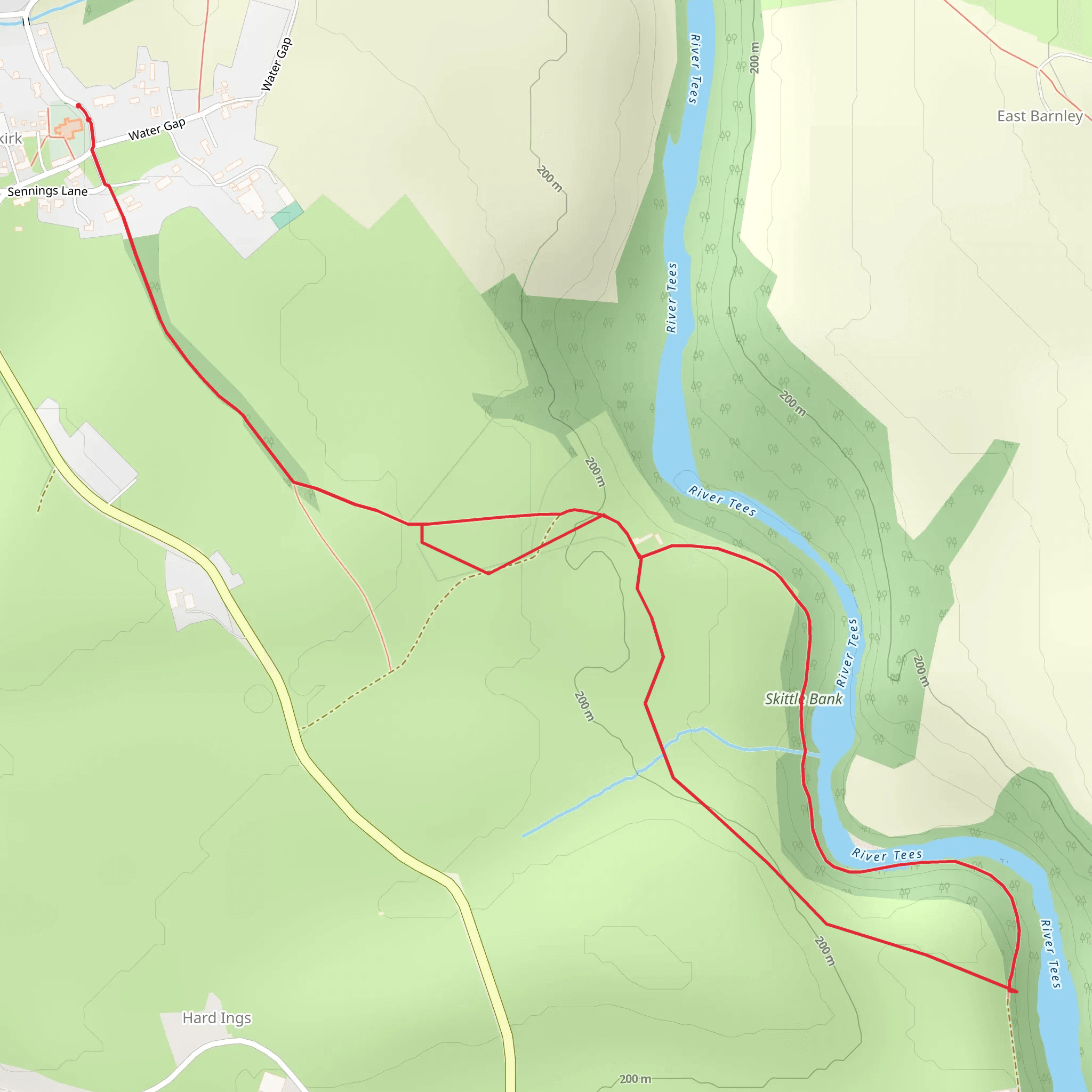 Fairy cupboards Romaldkirk mobile static map