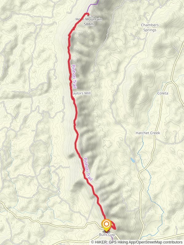 Horn Mountain via Pinhoti Trail - Bulls Gap