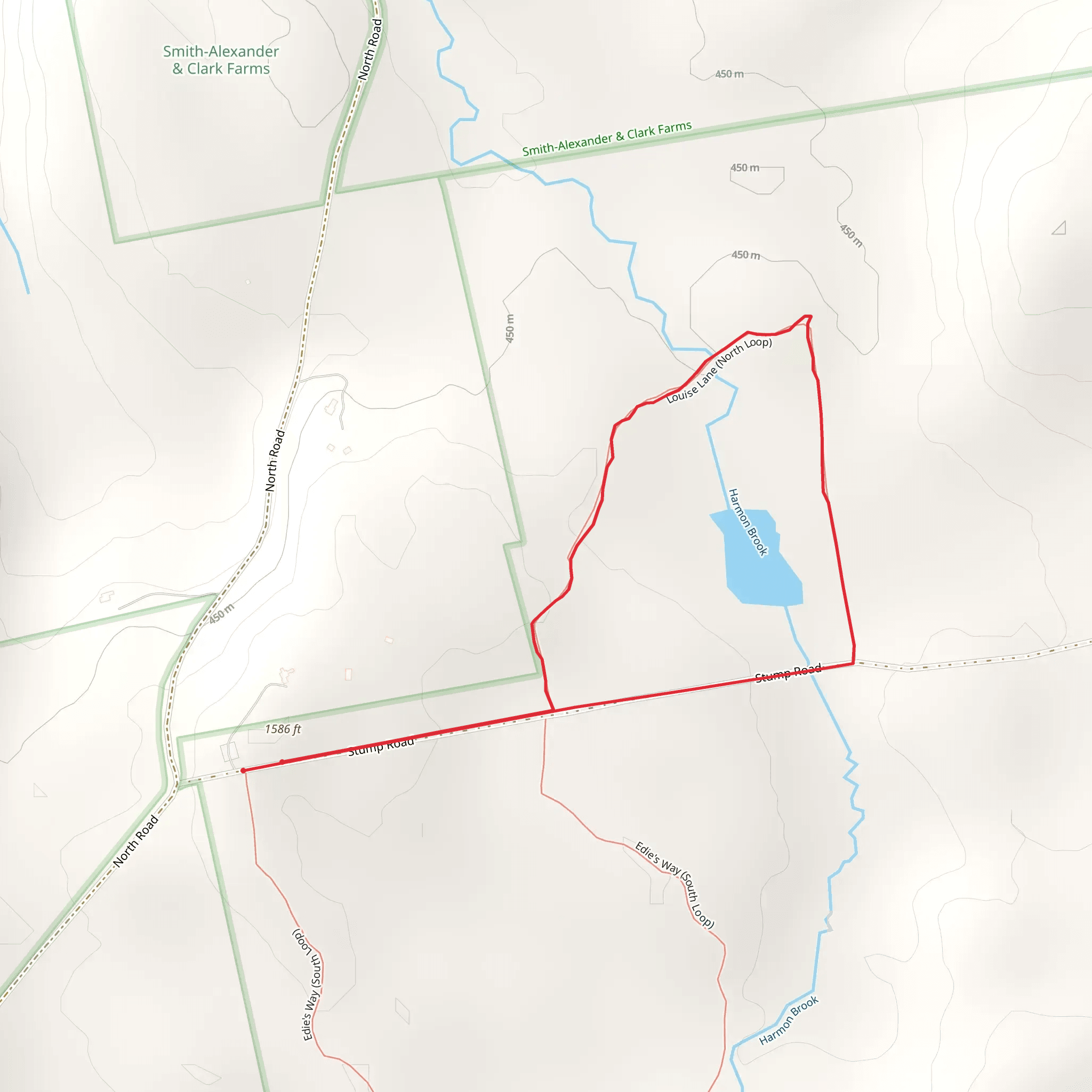 Harmon Brook Loop mobile static map