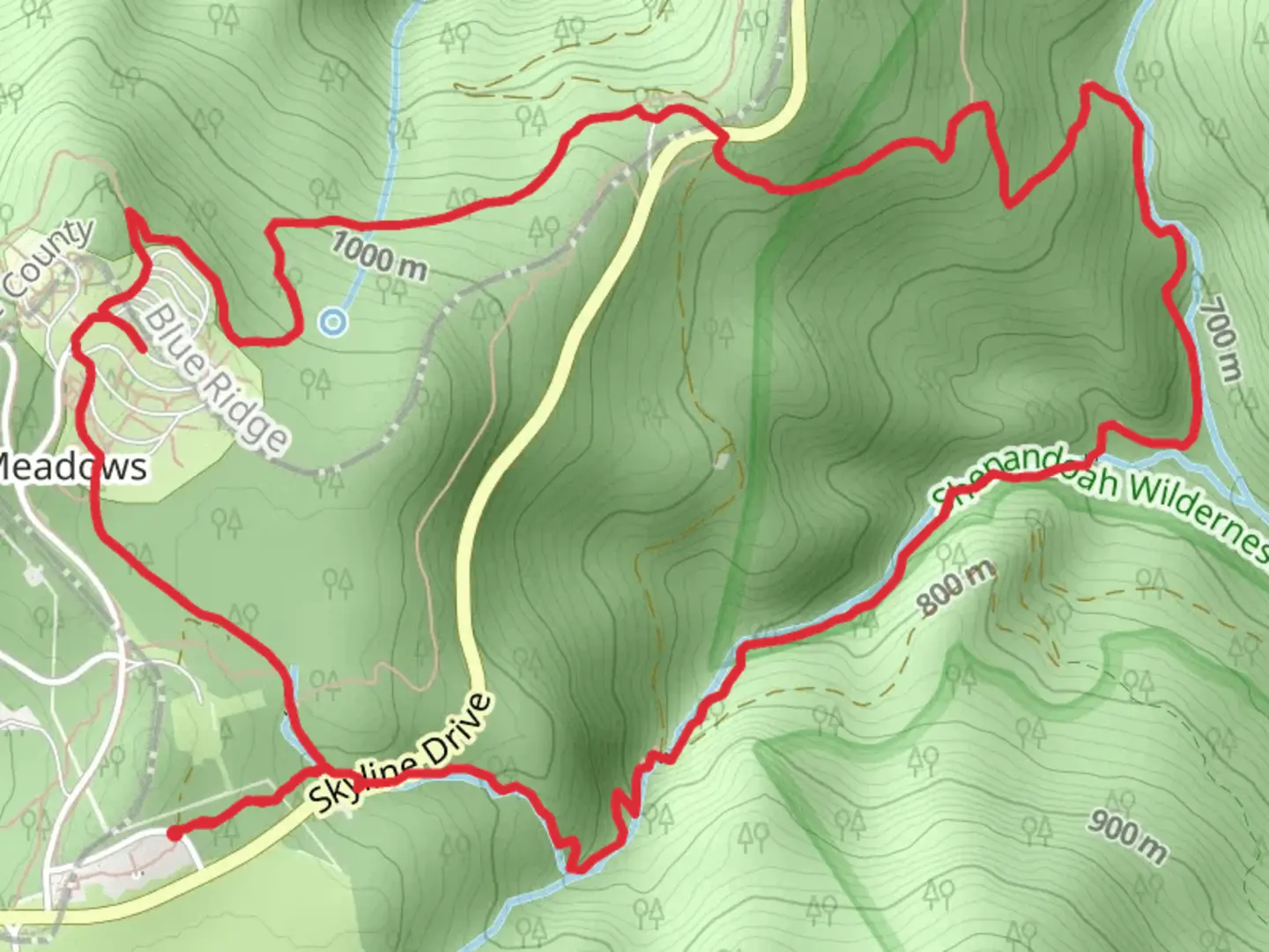 An image depicting the trail Dark Hollow Falls - Story of the Forest - Rose River Loop Trail and its surrounding area.