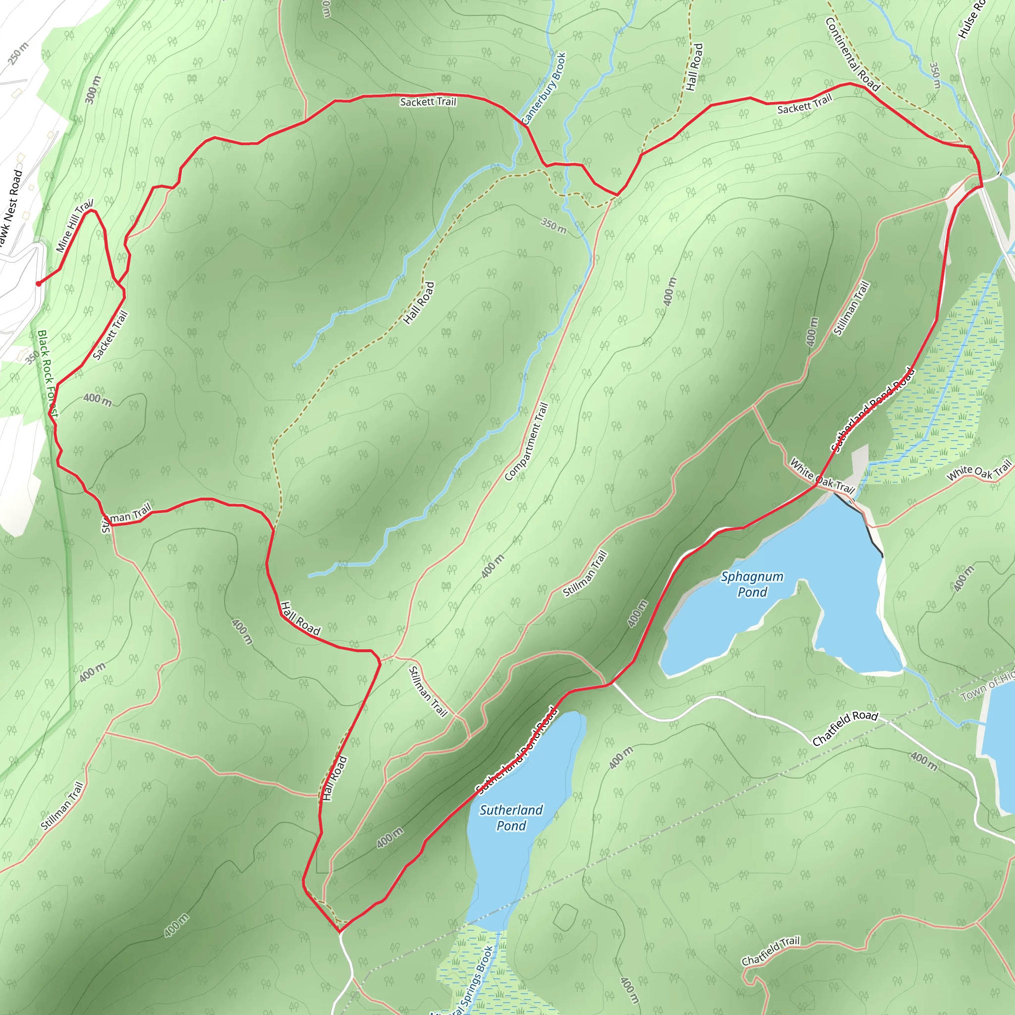Sutherland Road Loop mobile static map