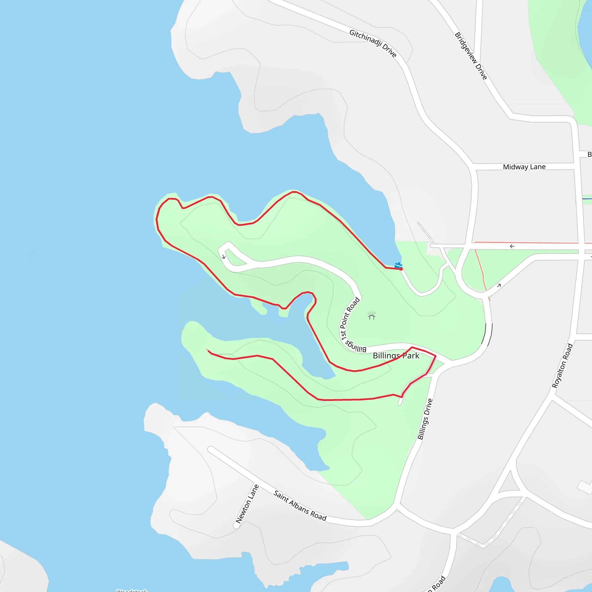 First and Second Point mobile static map