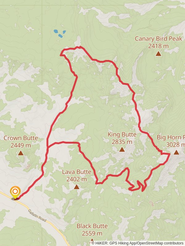 Big Horn Peak - Black Butte - Daly Creek Loop
