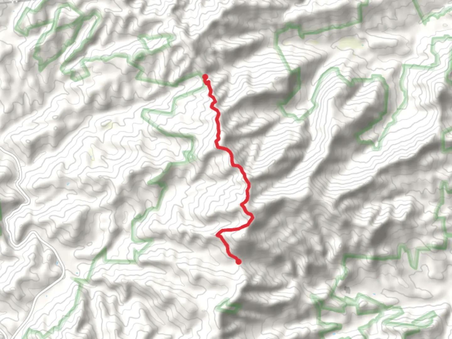 An image depicting the trail Appalachian Trail to Burningtown Gap and its surrounding area.