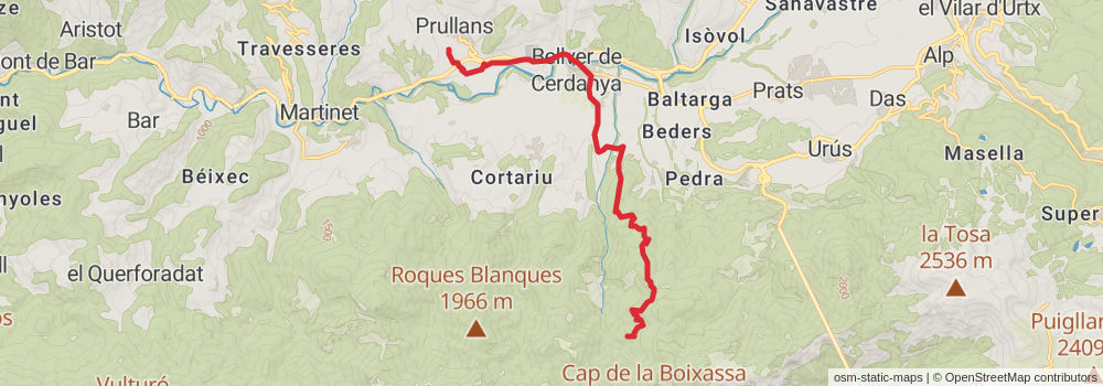 GR 107 Route of the Cathars stage 6 Map