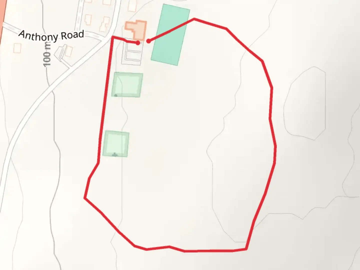 An image depicting the trail Cem Loop from Anthony Road and its surrounding area.
