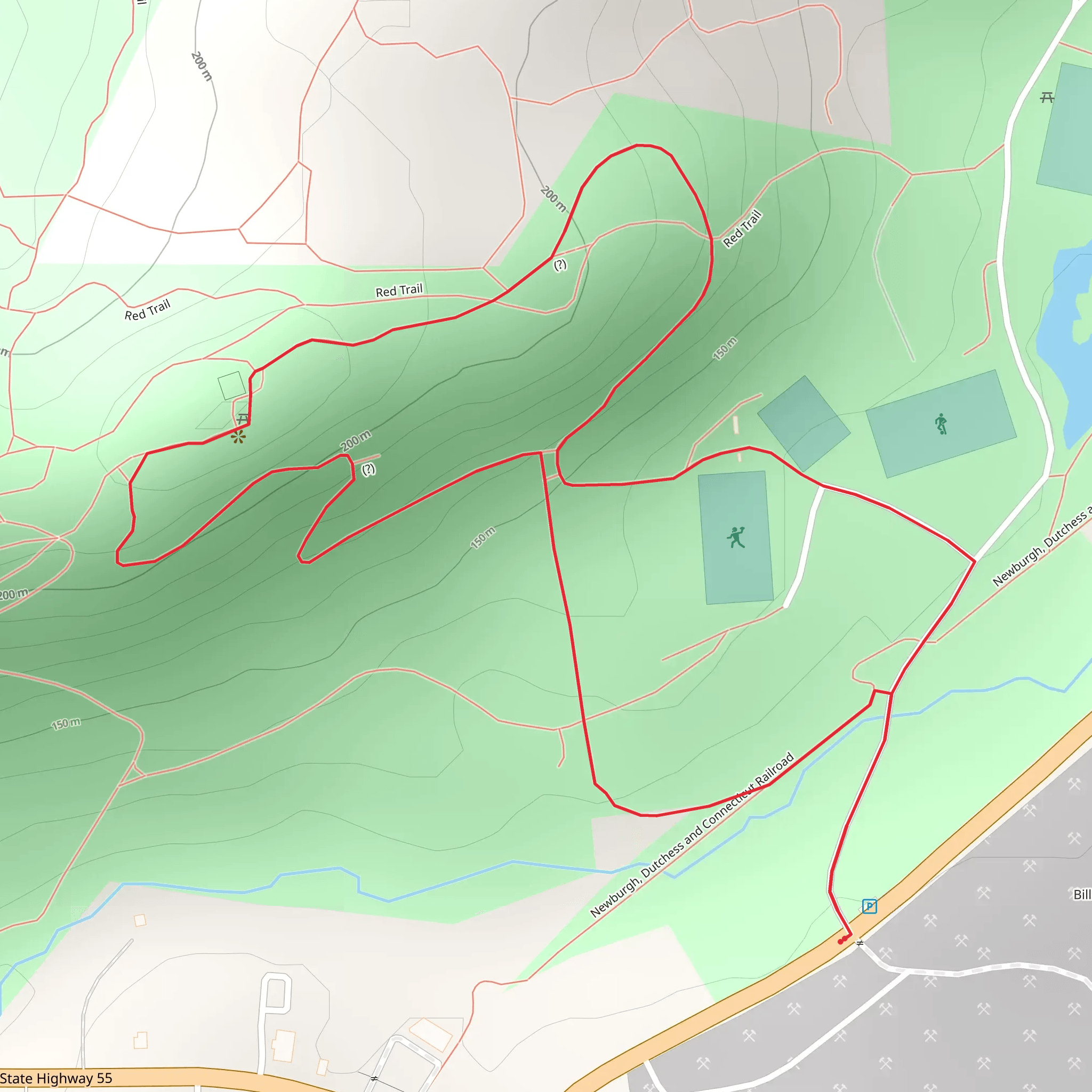 Burdick Road Loop mobile static map