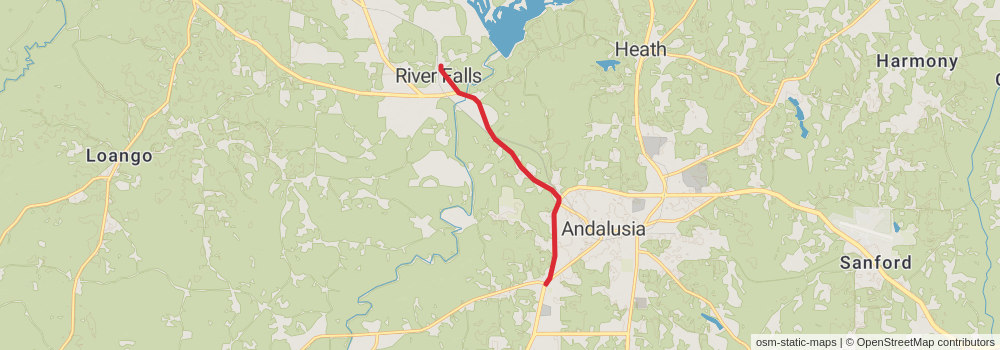 American Perimeter Trail - The South Primary stage 55 Map
