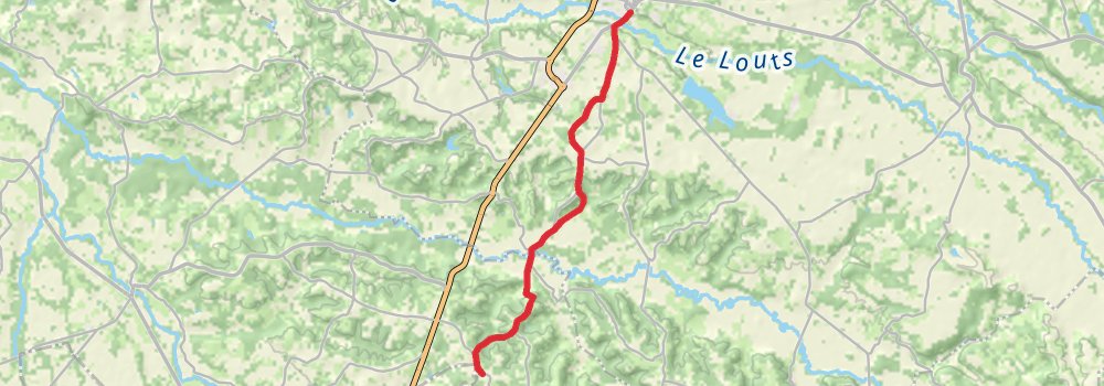 Camino Perl-Saint Jean Pied de Port via Vézelay stage 64 Map