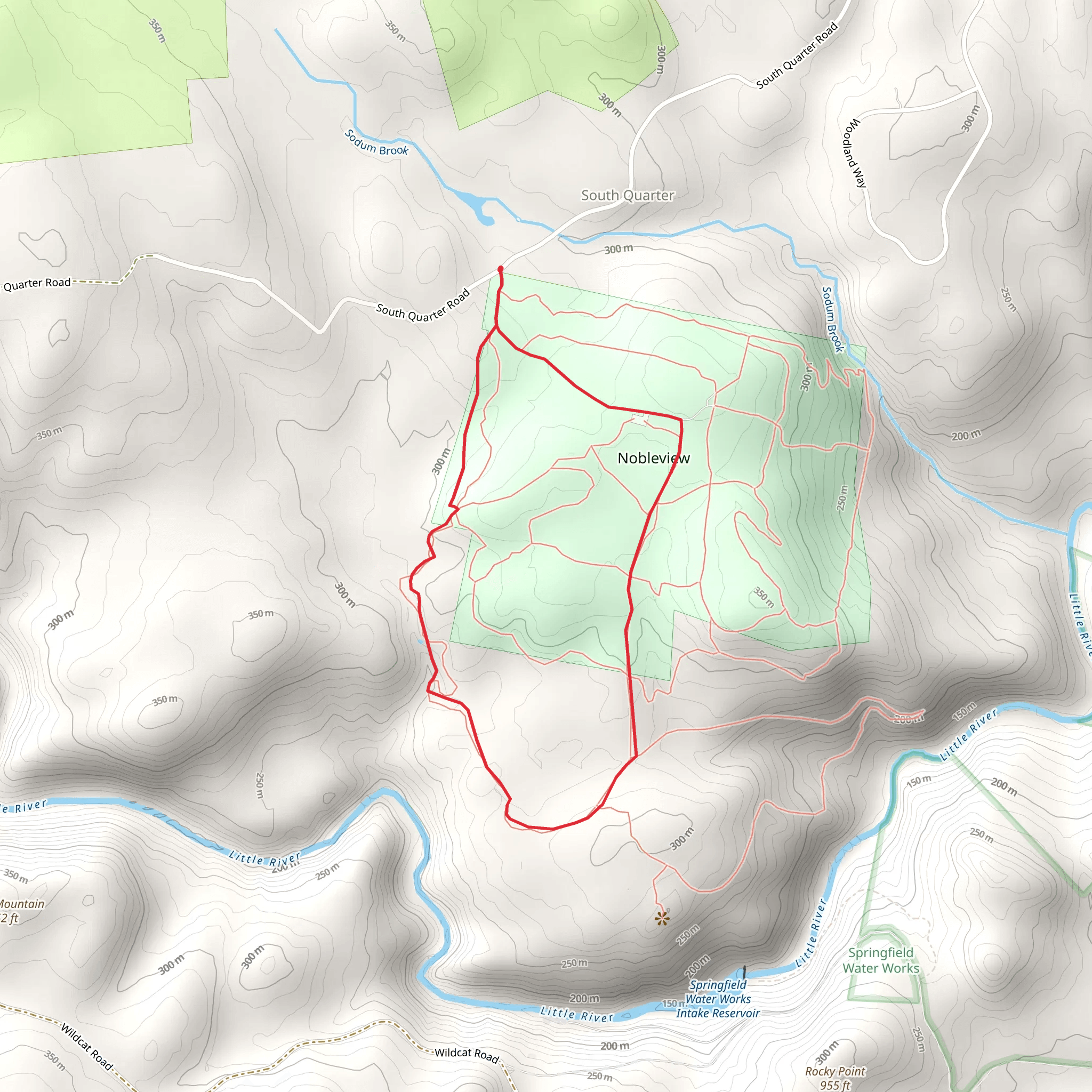 Laurel Lane and Pitcher Falls Loop mobile static map