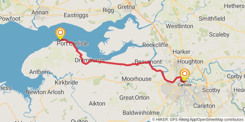 Hadrian's Wall Path stage 6 Map