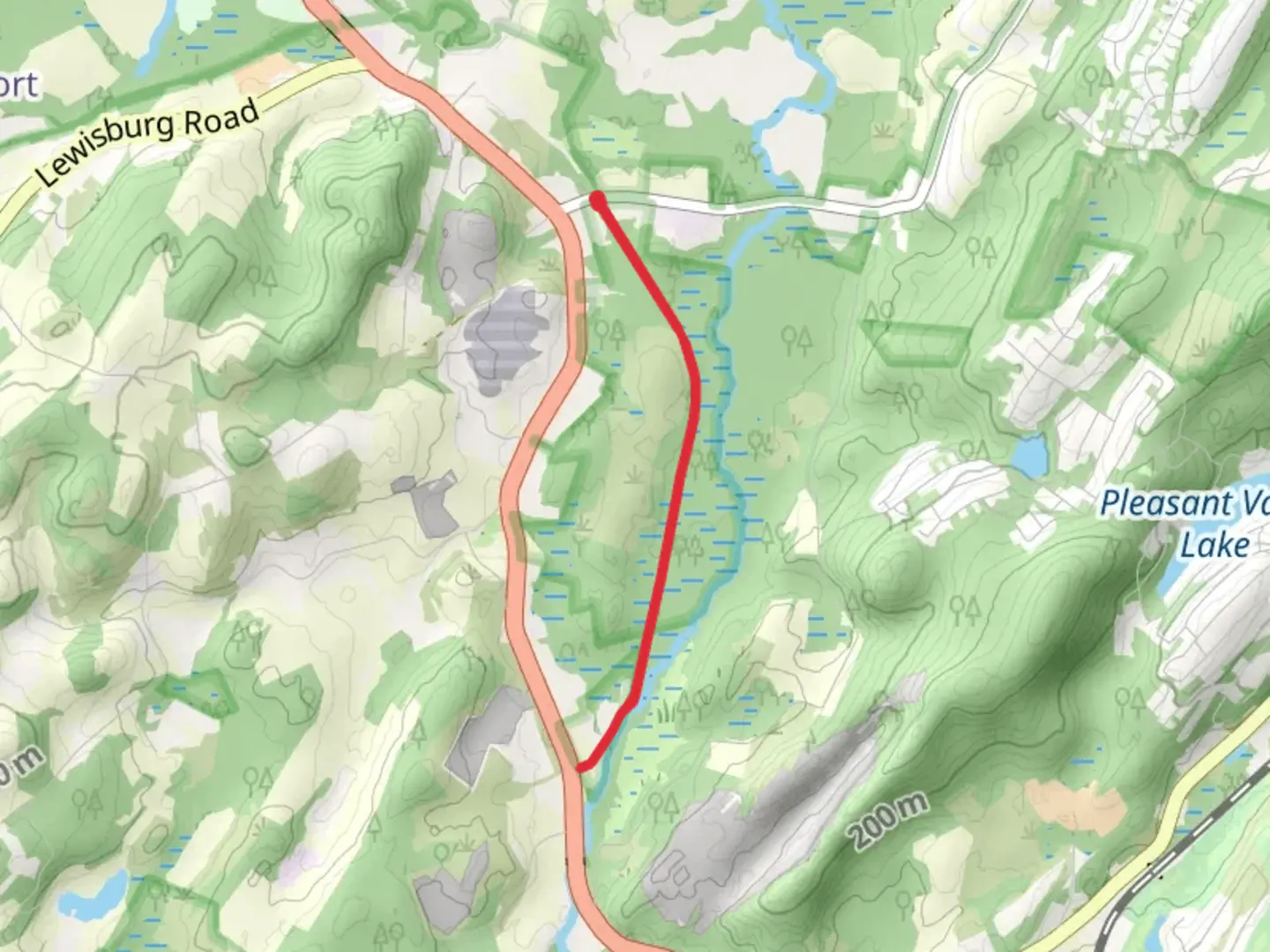 An image depicting the trail Wood Duck Nature Trail and its surrounding area.