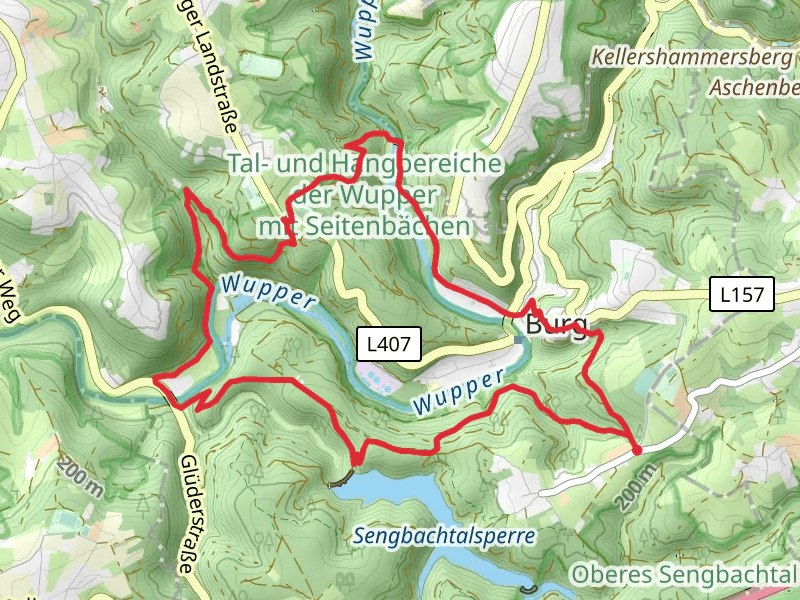 Strohnerhöh, H Lons Denkmal and Seilbahn Burg Loop