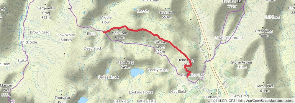 Coast to Coast Walk alt 2 Map