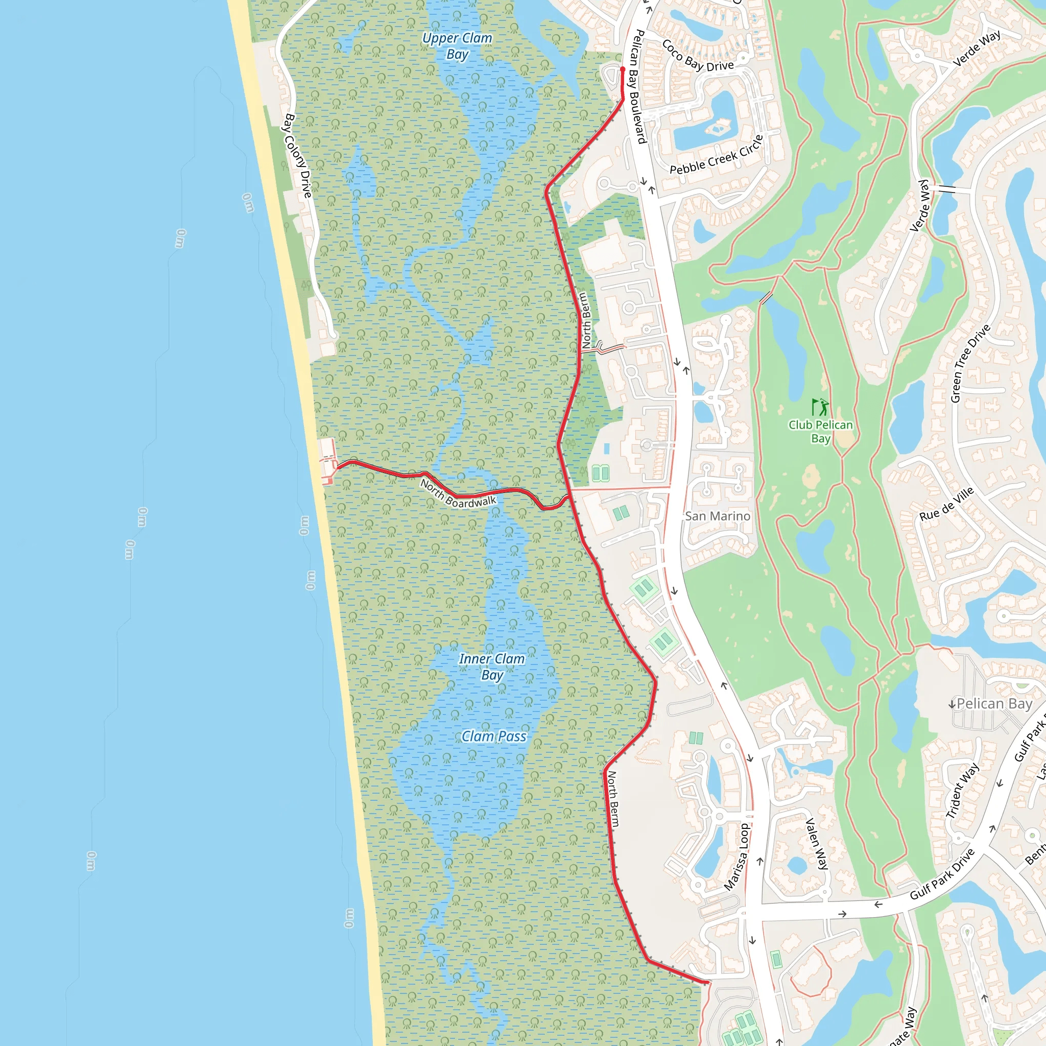 North Berm and North Boardwalk mobile static map