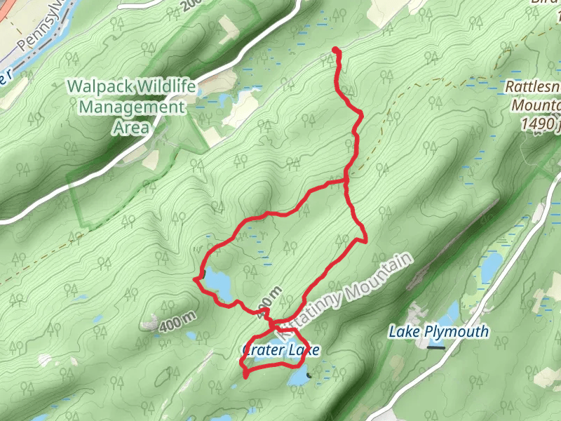 Crater Lake and Hemlock Lake Loop via Appalachian Trail