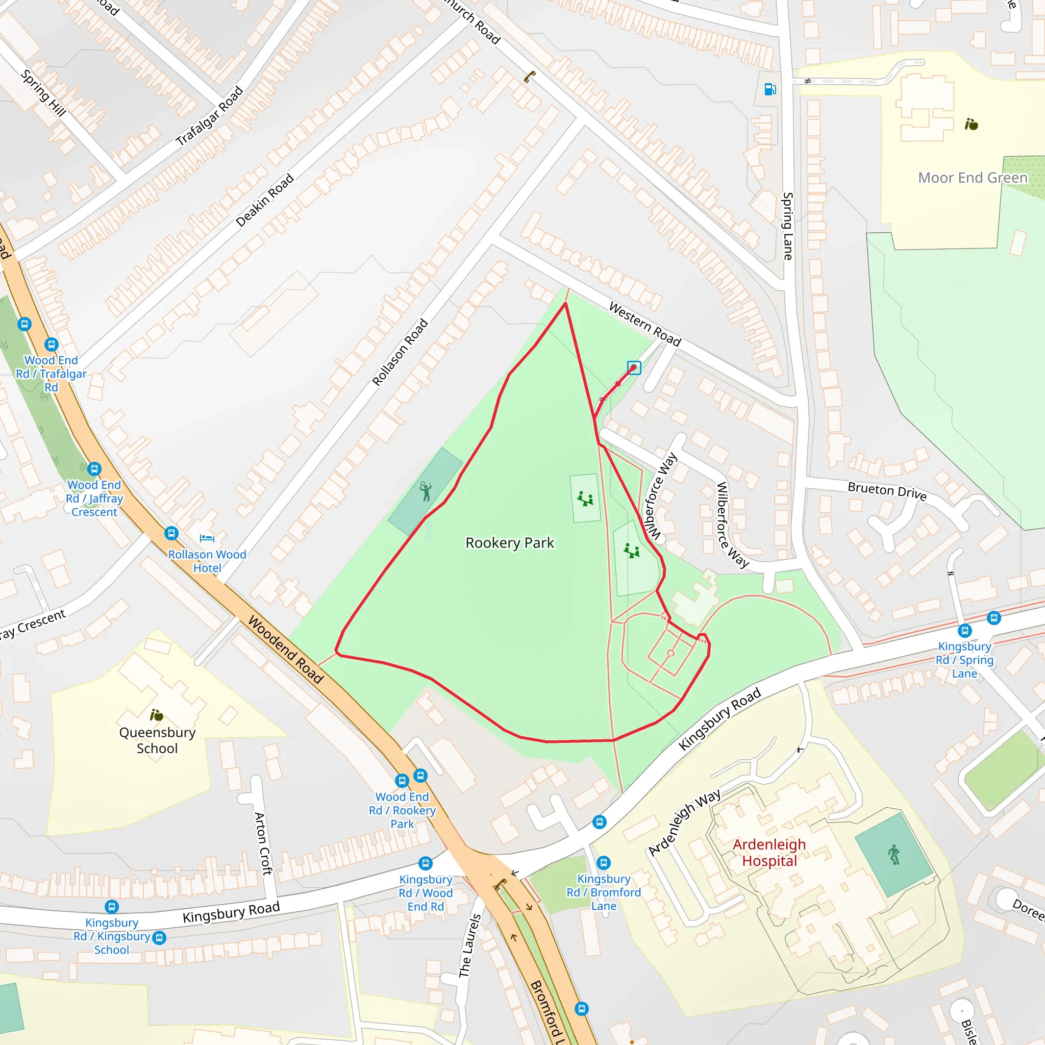 Rookery Park Loop mobile static map