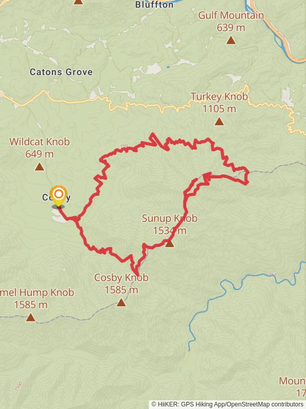 Gilliland Creek - Lower Mount Cammerer Trail and Appalachian Trail