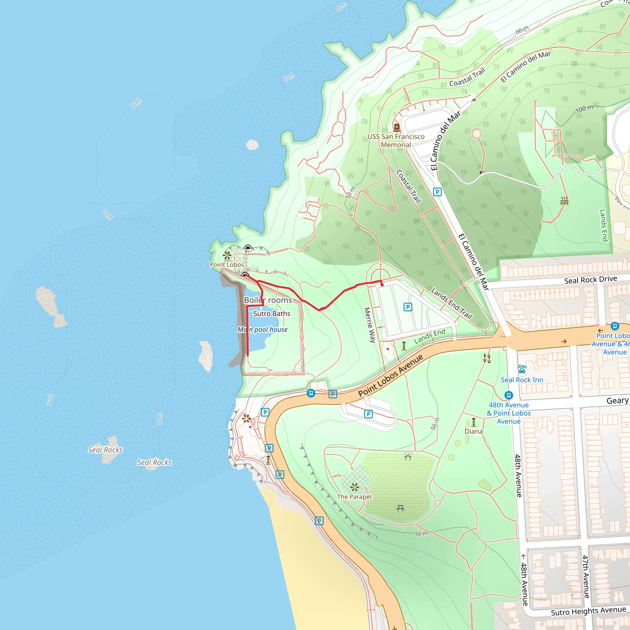 Main Pool House mobile static map