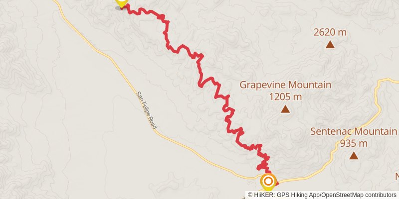 Pacific Crest Trail - California stage 8 Map