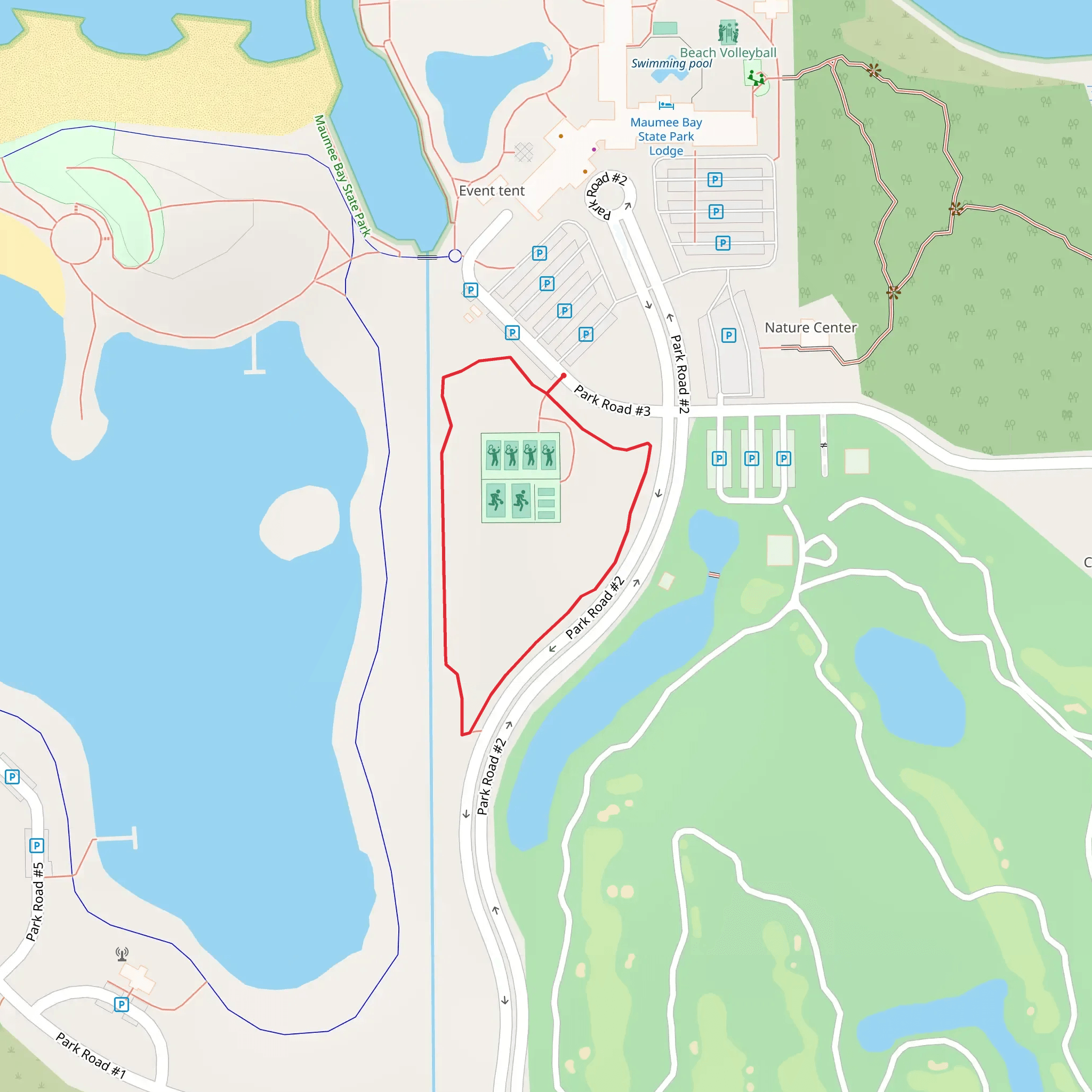 Loop Beside Park Road 2 mobile static map