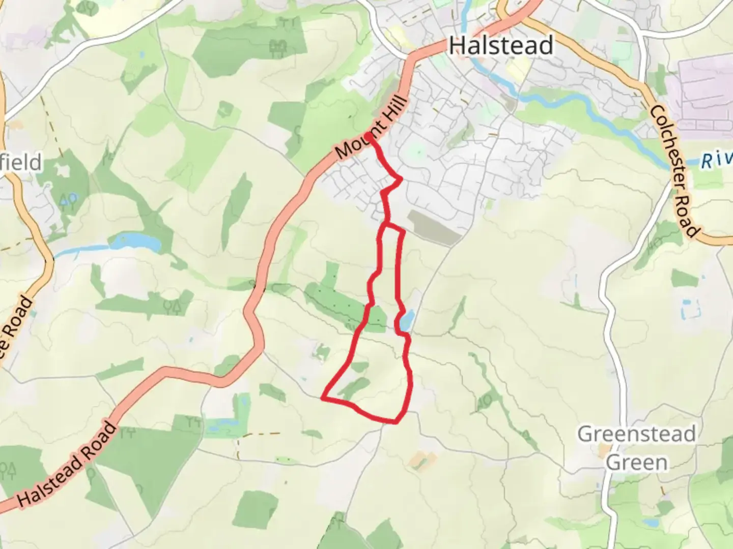 An image depicting the trail Bushey Leys and Plaistow Green Loop and its surrounding area.