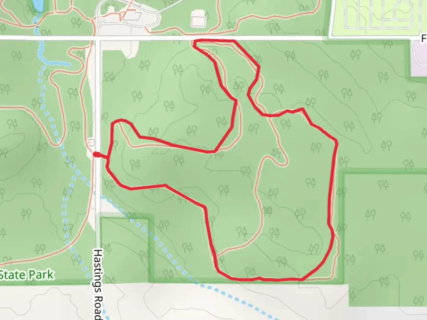 An image depicting the trail Hastings Loop Trail and its surrounding area.
