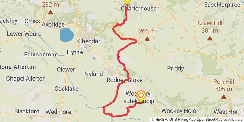 Mendip Ring stage 2 Map