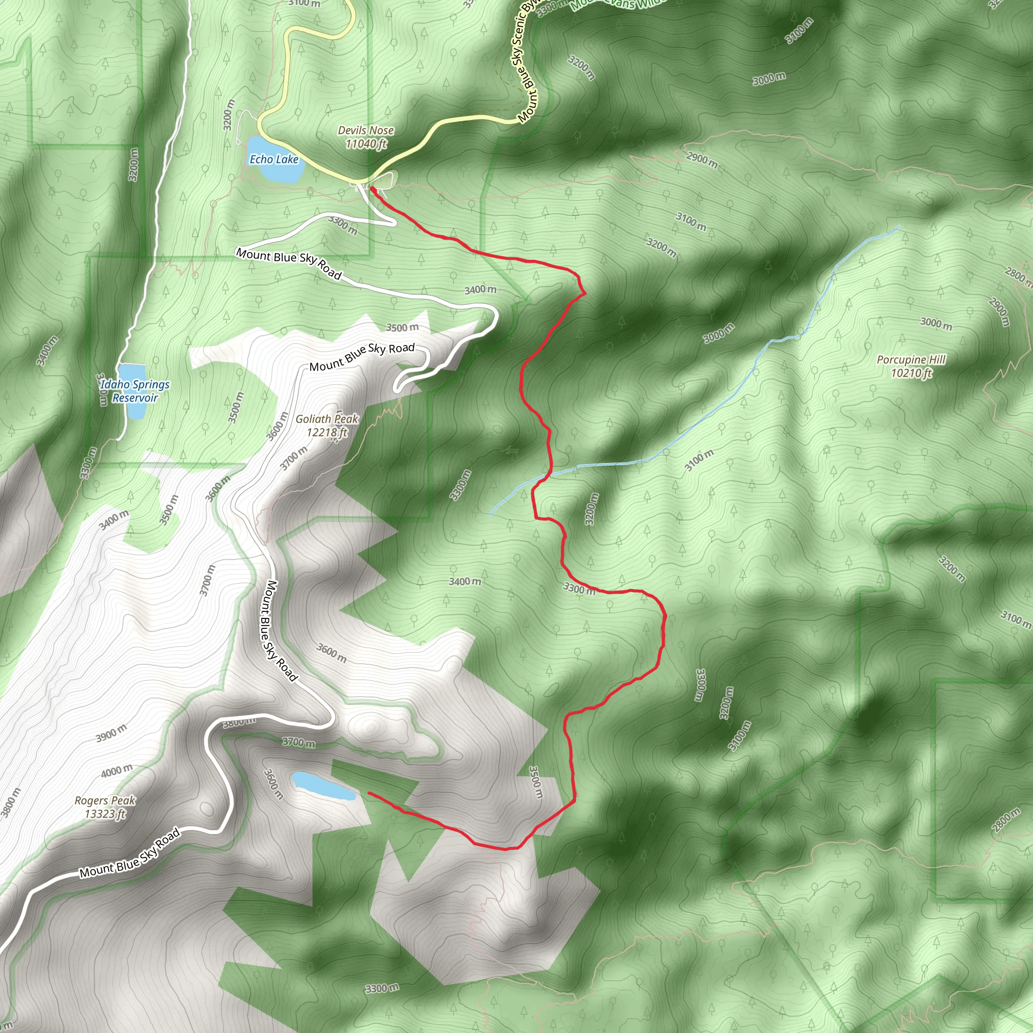 Lincoln Lake via Resthouse Trail mobile static map