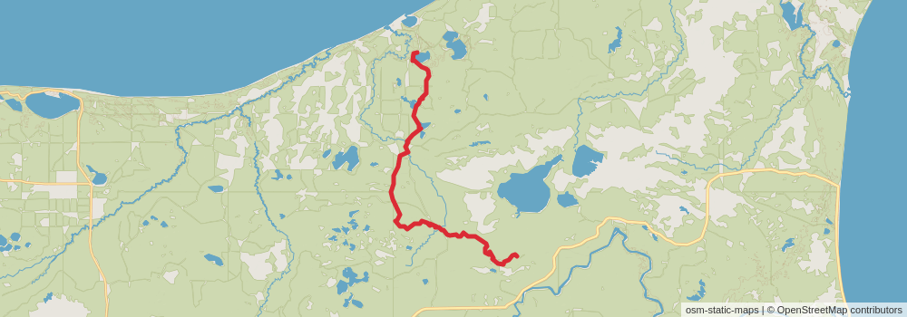 American Perimeter Trail - North Country Primary stage 87 Map