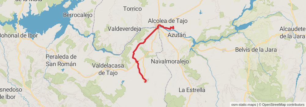 GR 113 Camino Natural del Tajo stage 32 Map