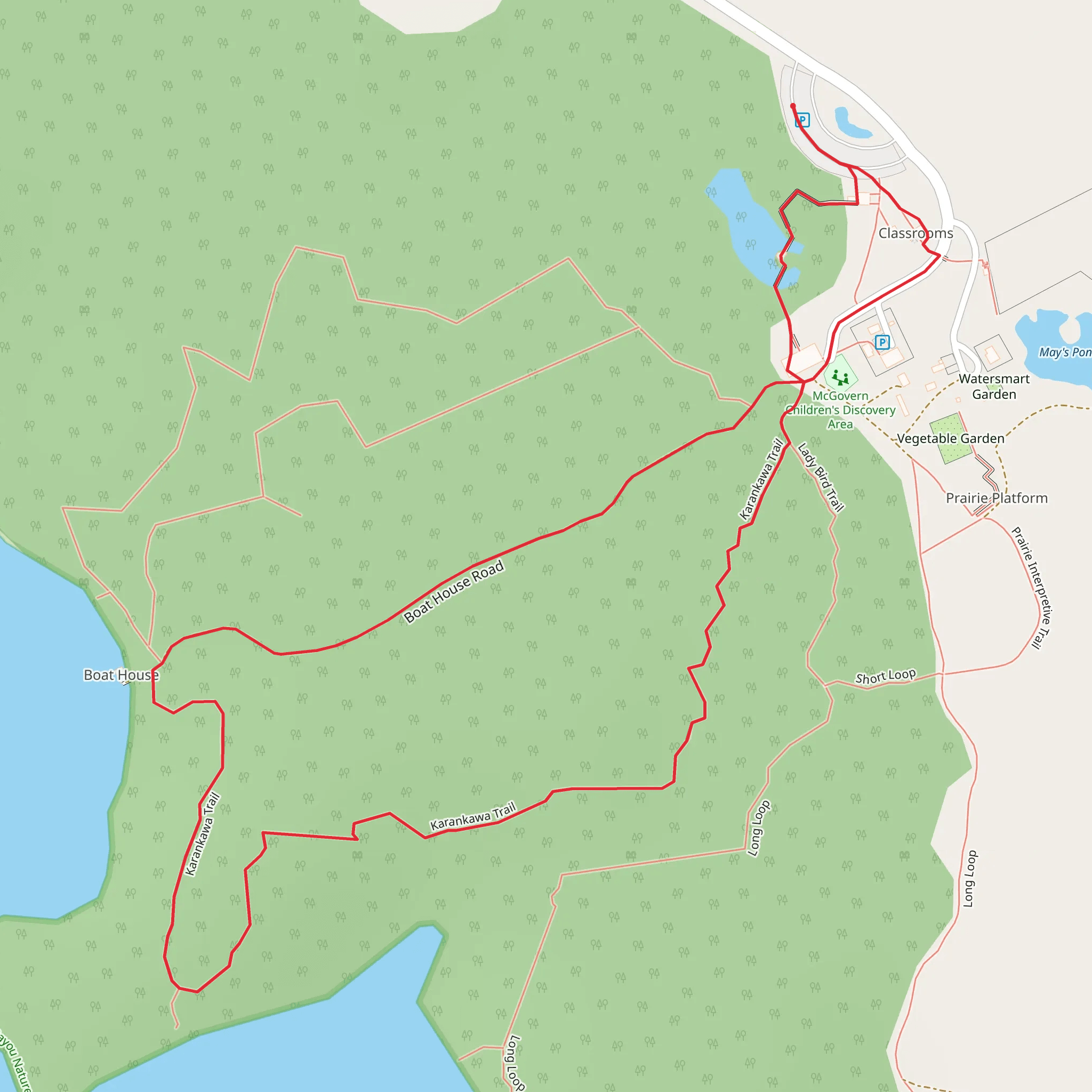 Karankawa Loop Trail mobile static map