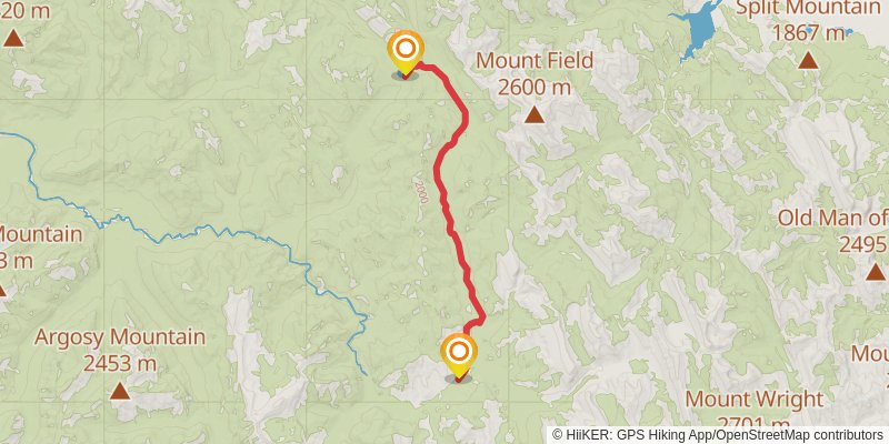 Continental Divide Trail - Montana And Idaho stage 74 Map